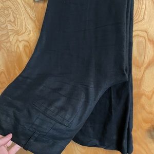 Black linen pants